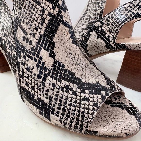 Evolve Snake Print Block Heel Sandals Women’s Size 8M Open Toe Slingback - Picture 3 of 10